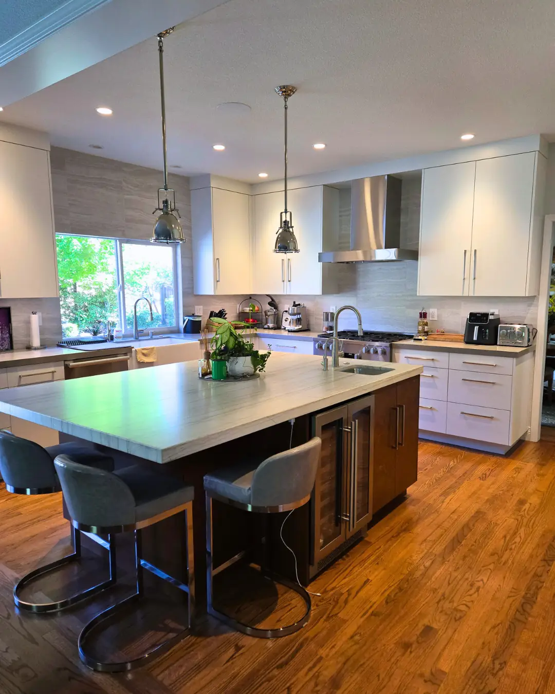 Clean kitchen after a house cleaning