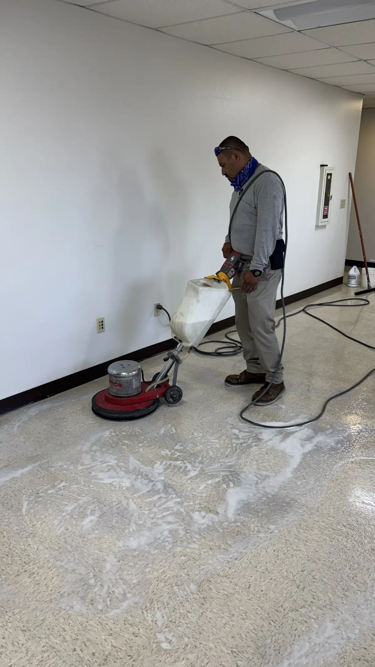 Finishing commercial floors